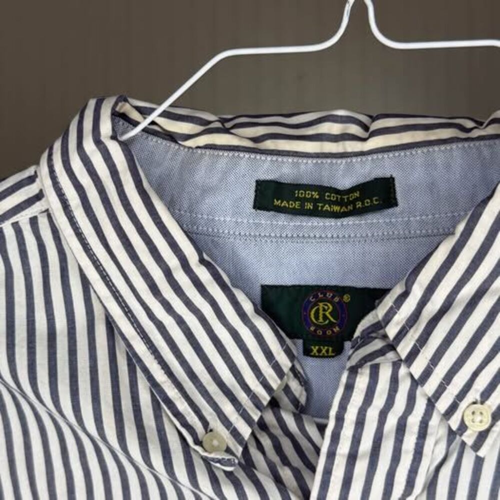 Club Room Striped Button Up Shirt XXL